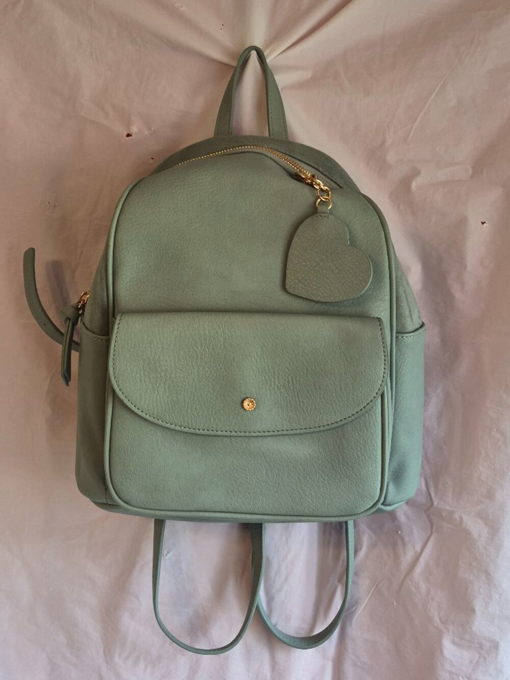 Lauren Conrad LC Faux Leather Mint Green Mini Backpack Purse